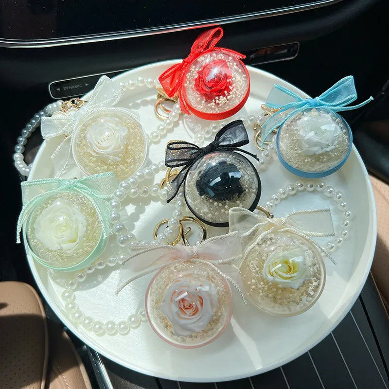 Bloom For Eternity Rose Keychain