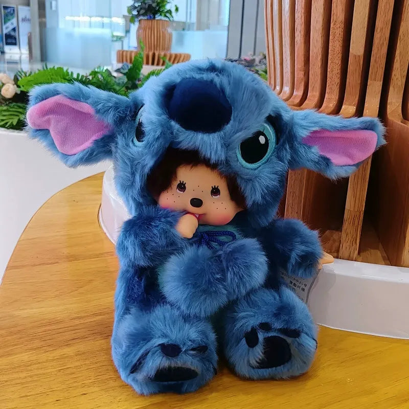 Monchhichi Stitch Cosplay Plush Toy (22 cm)