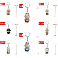 Labubu Flat Friends 2D Keychain