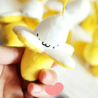 Peeled Banana Perfect Plush Keychain