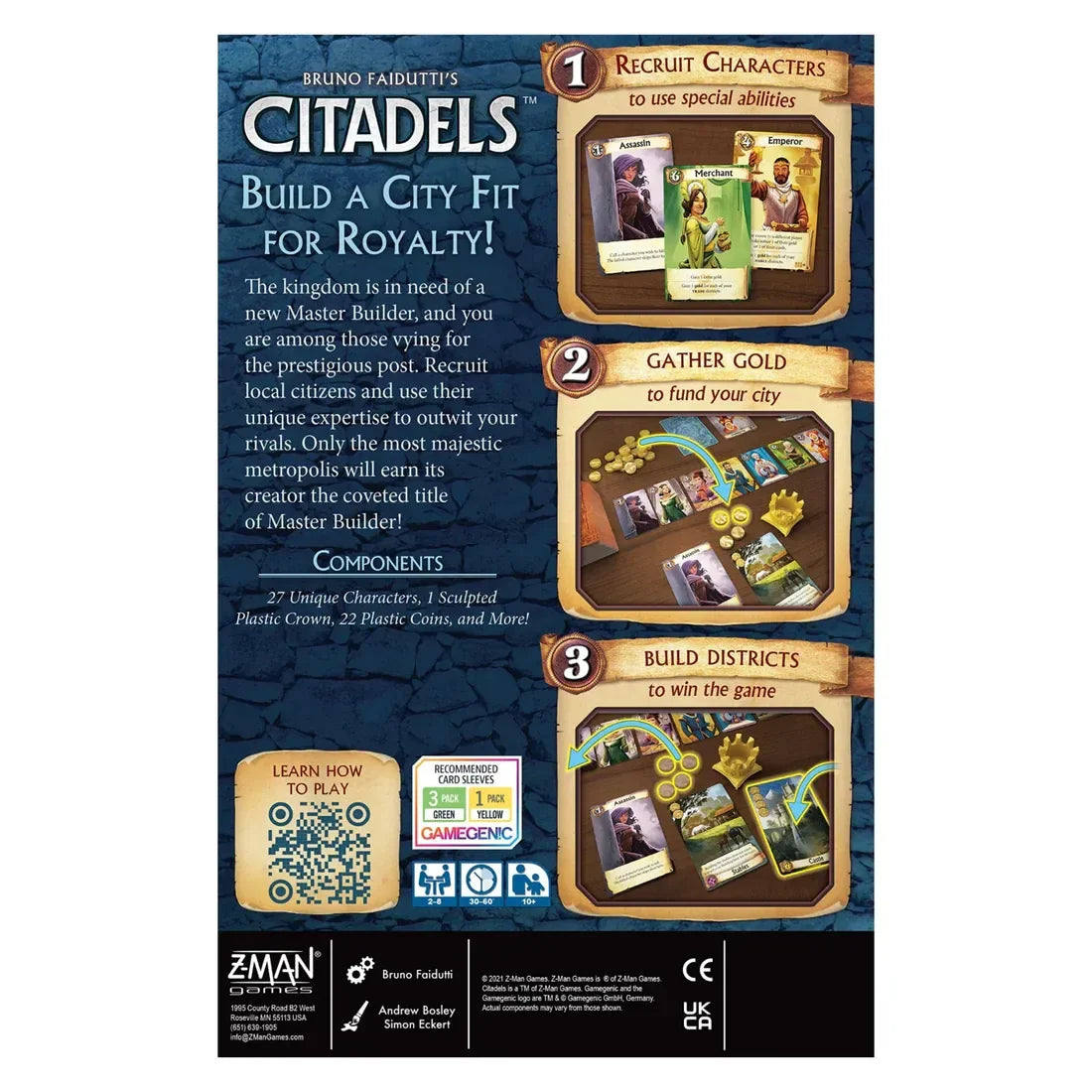 Citadels Revised Edition Board Game