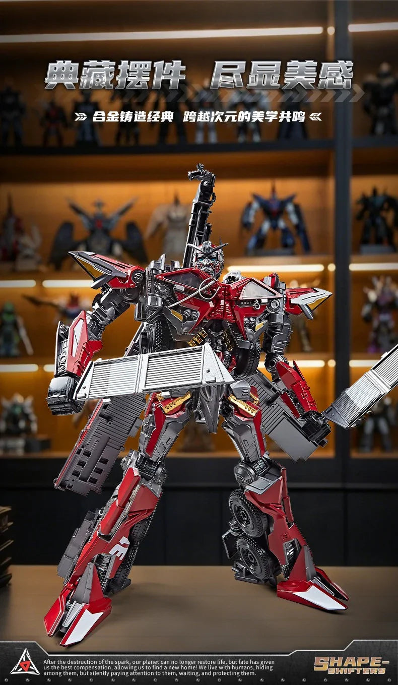 Trans4mers Red Fire Truck Prime Figure (30 cm)