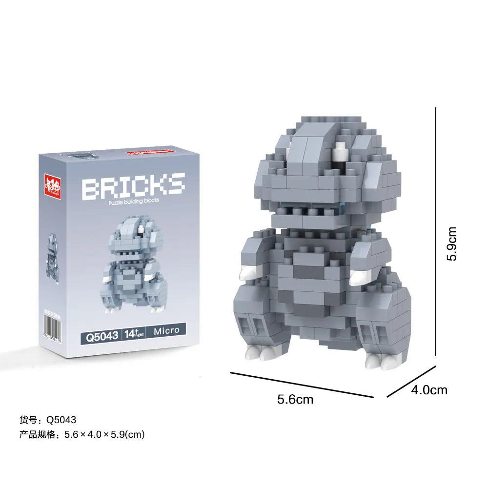 Bricks Godzilla Chibi Kaiju Micro Particles Building Blocks