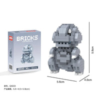 Bricks Godzilla Chibi Kaiju Micro Particles Building Blocks