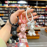 Impassive Rabbit Chonky Keychain