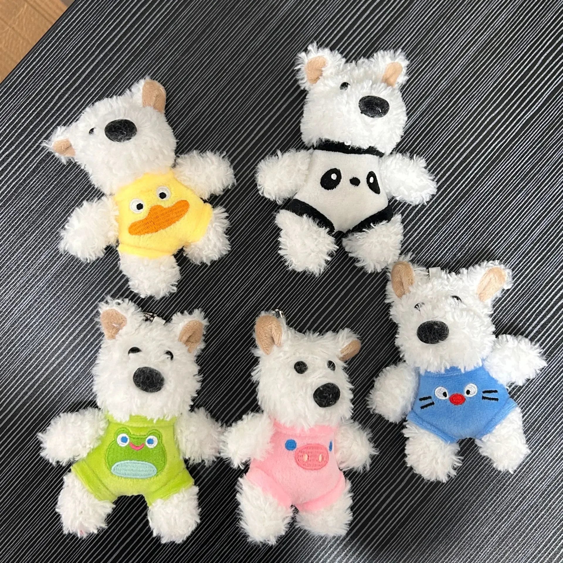 West Highland Pup Dress-up Plush Keychain