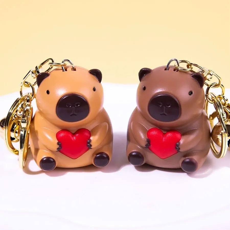 Capybara Heart-Throb Love You Keychain