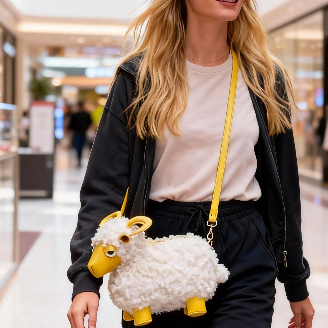 Cloud-Fleece Premium Sherpa-Wool Novelty Bag