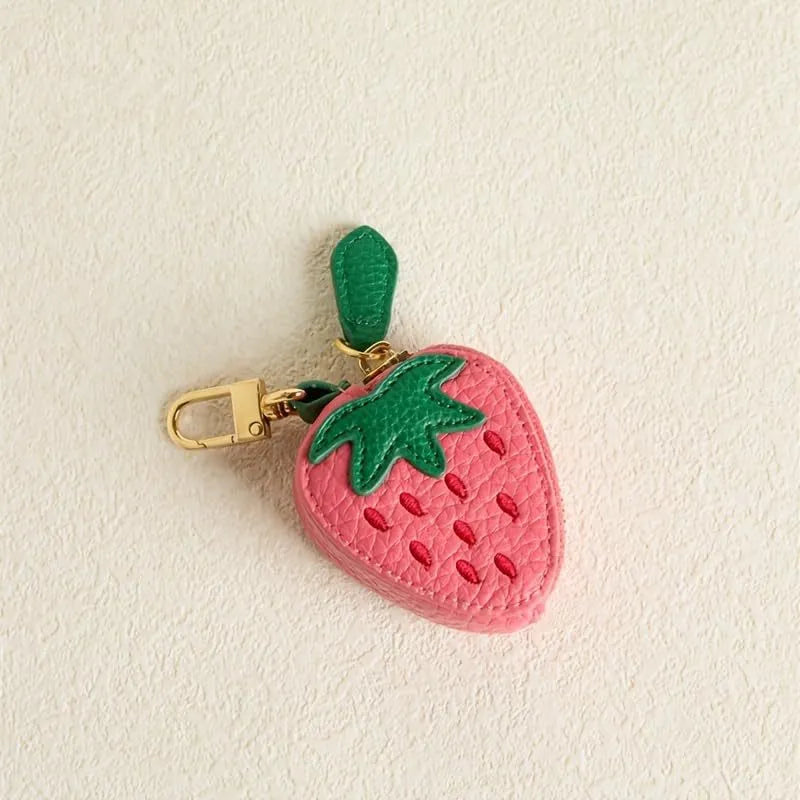 Fruity Charm Leather Bag Coin Purse
