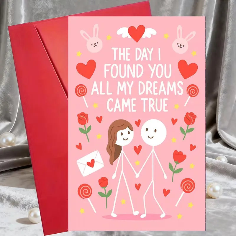 All My Dreams Came True Romantic Greeting Card