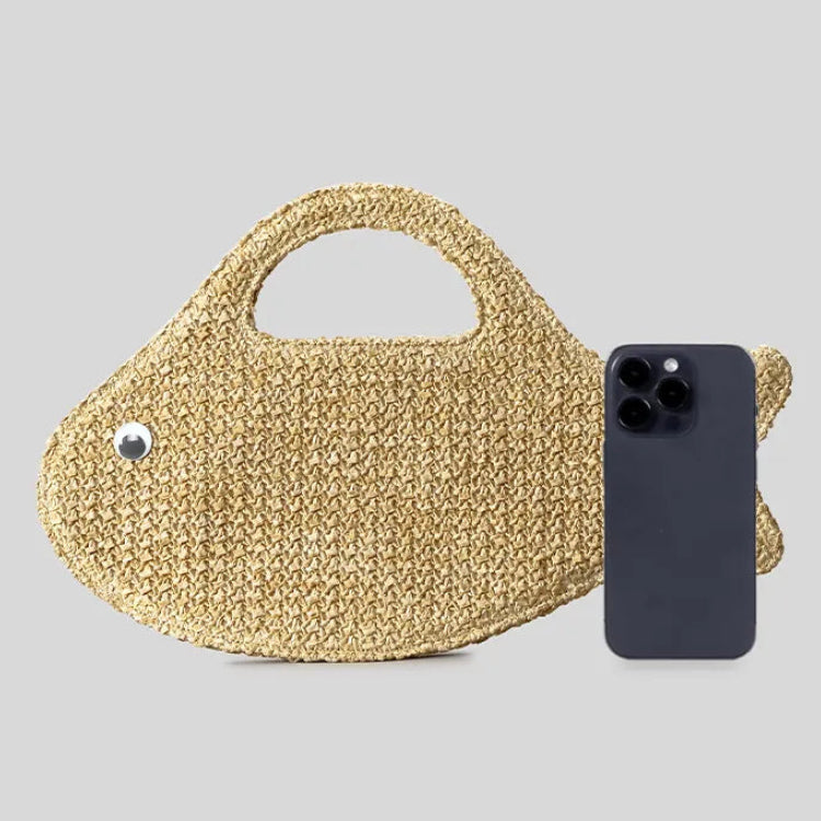 Marina-Chic Polka Fish Summer Handle Bag