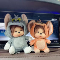 Monchichi Tom & Jerry Plush Keychain