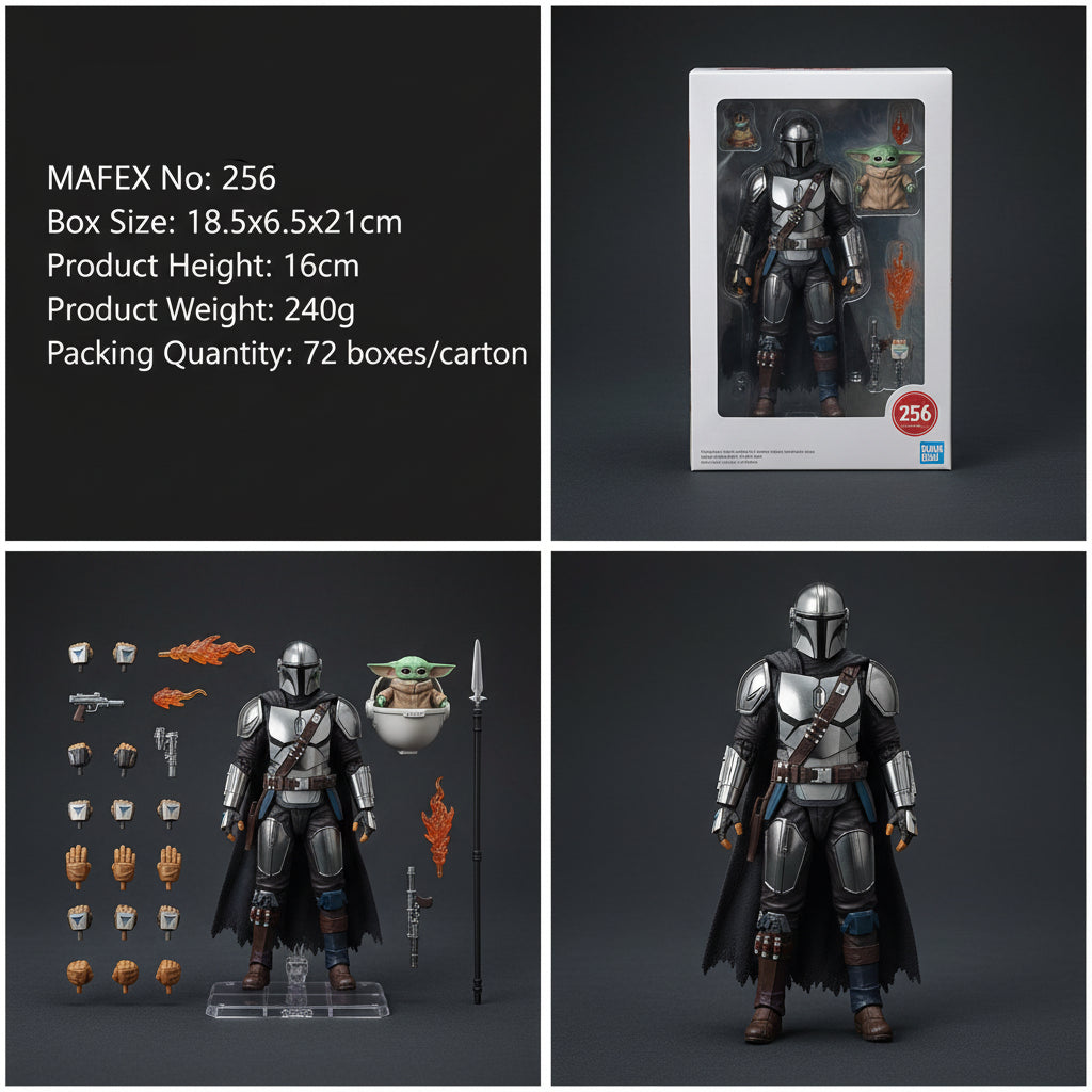 MAFEX Star Wars Chrome Din Djarin Figure (21 cm)