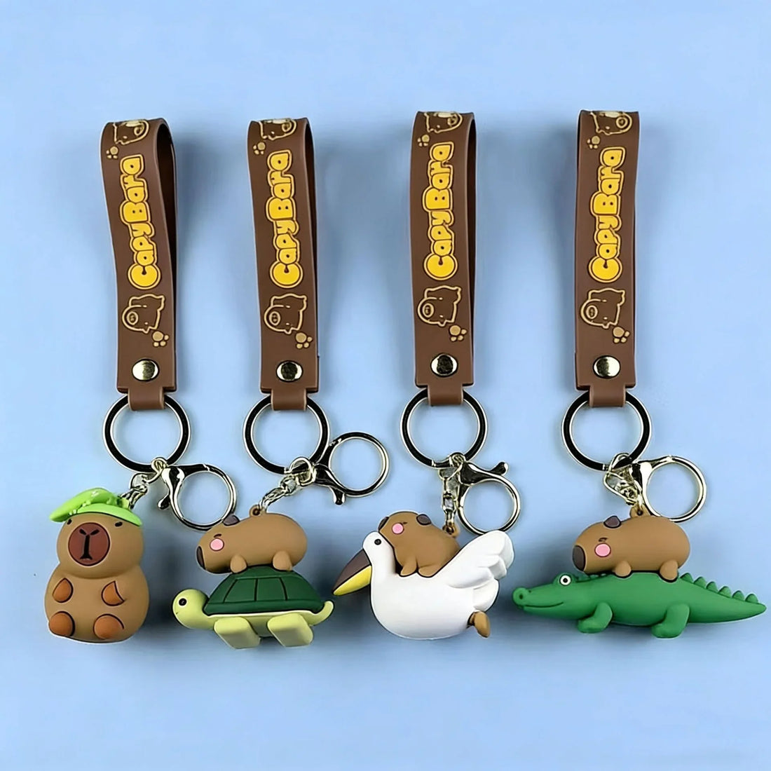 Rider Capybara 3D Keychain