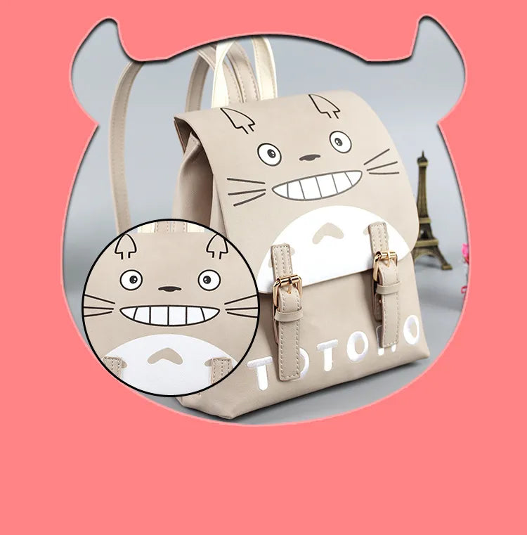 Whimsical Totoro & Chopper Anime Backpack