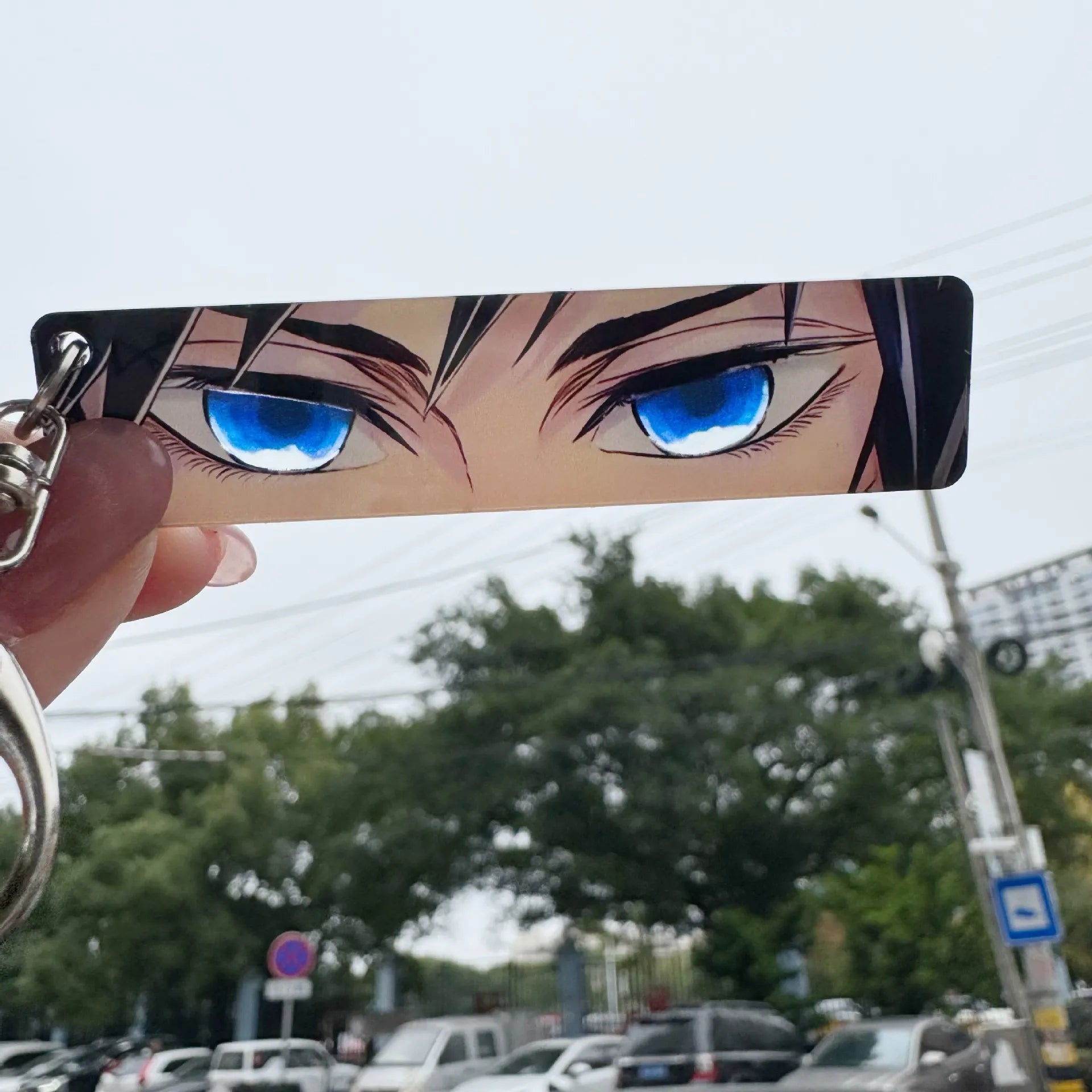 Demon Slayer Glowing Eyes Card Keychain