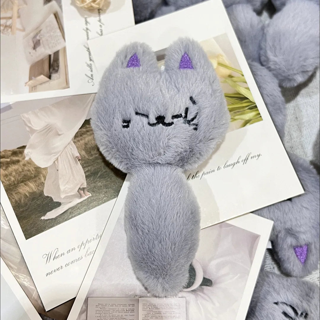 Gojo Satoru Squeaky Cat Plush Pendant