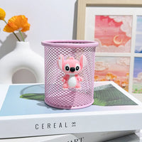 Stitch Pastel Wire Mesh Desktop Pen Organizer