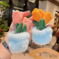 Evergreen Potted Tulip Plush Keychain