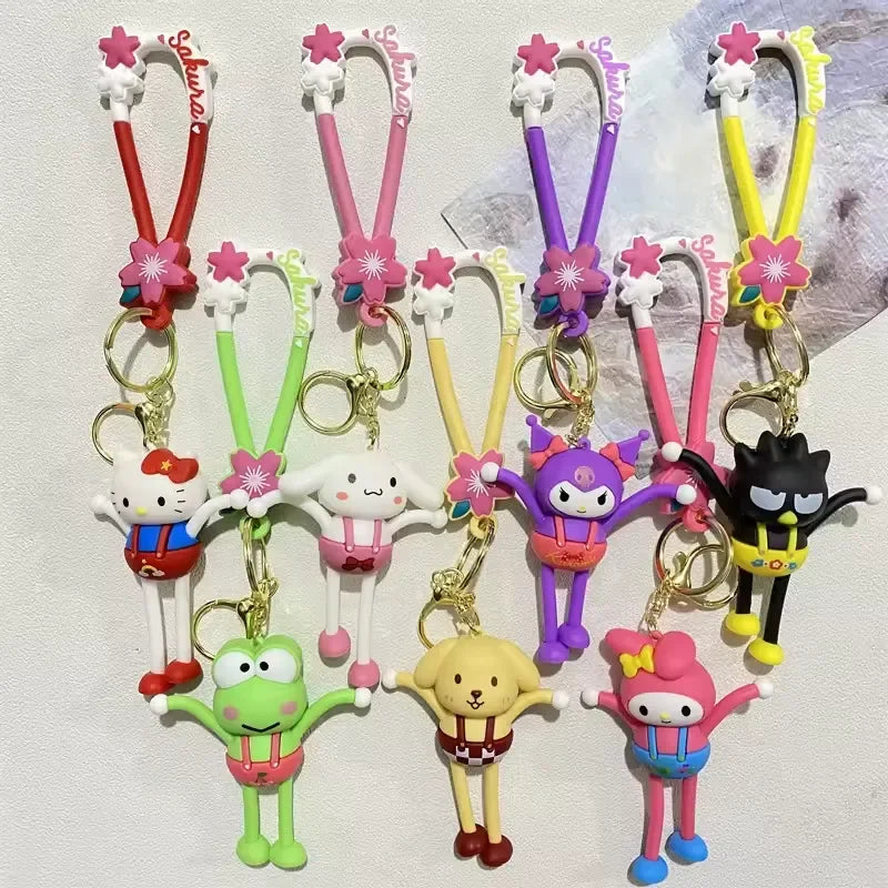 Sanrio Stretchy Limbs Fun Keychain