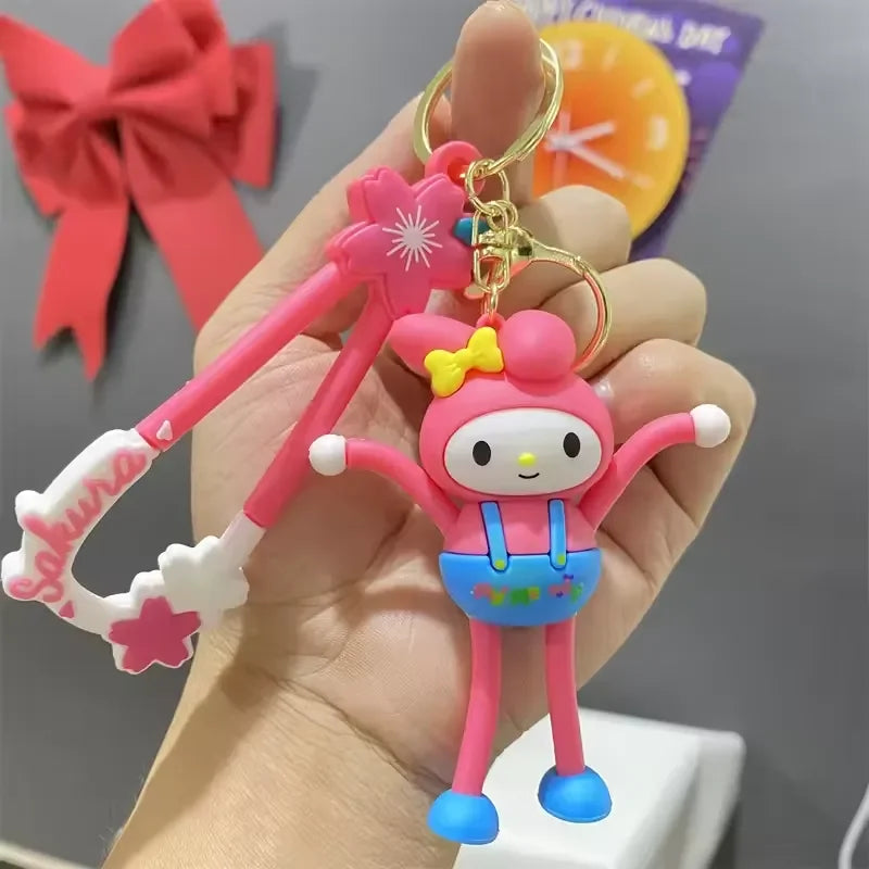 Sanrio Stretchy Limbs Fun Keychain