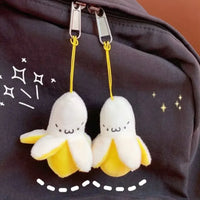 Peeled Banana Perfect Plush Keychain