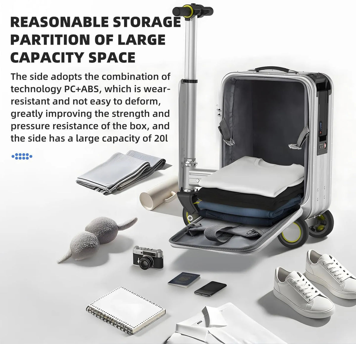 Airwheel SE3SX Smart Electric Rideable Carry-On Suitcase