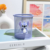 Stitch Pastel Wire Mesh Desktop Pen Organizer