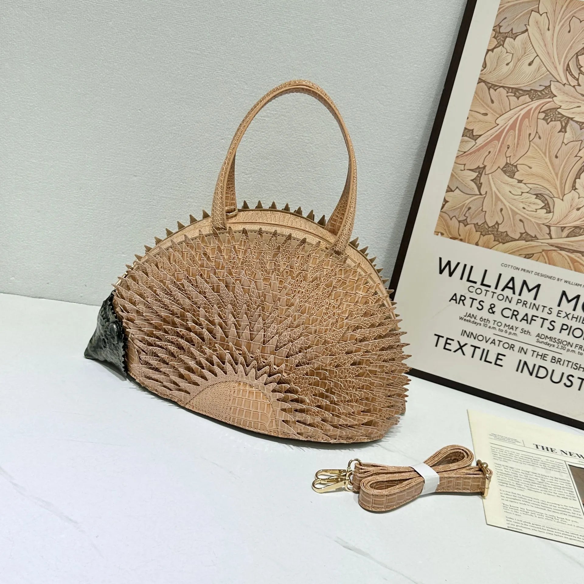 Nocturnia Hedgehog 3D Crossbody Handbag
