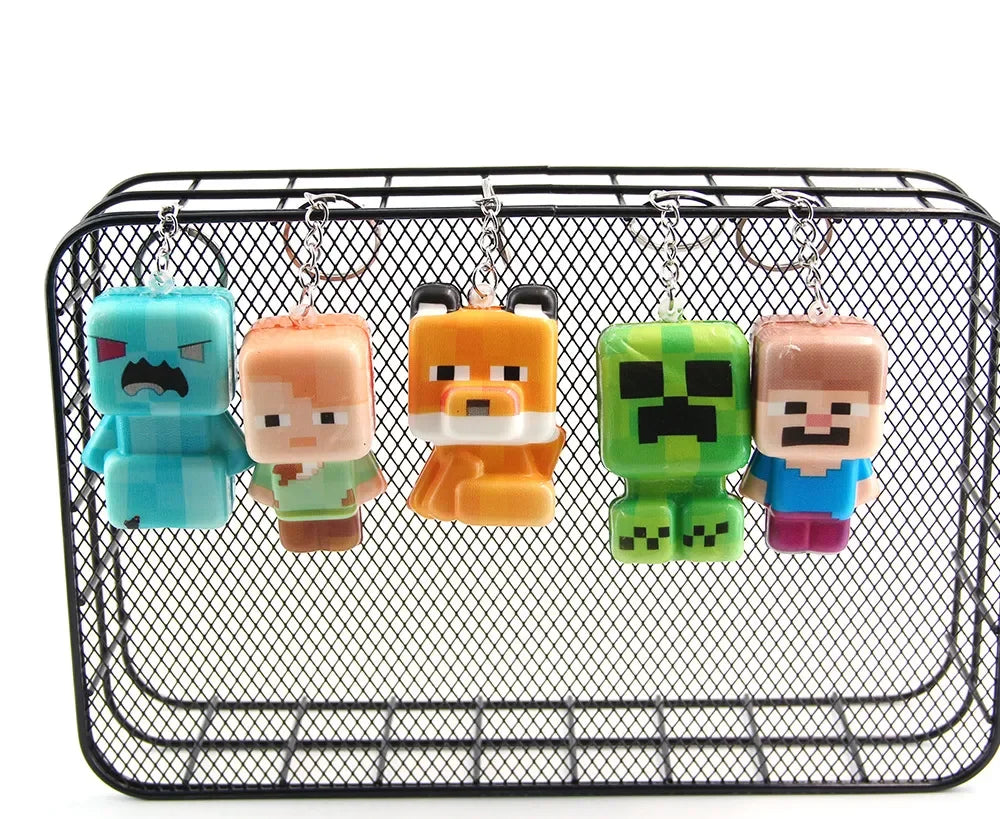 Minecraft Blocky Bliss Squishy Keychain