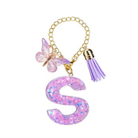 Butterfly Liquid Luxe Letter Charm