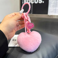 Velvet Heart Premium Plush Keychain