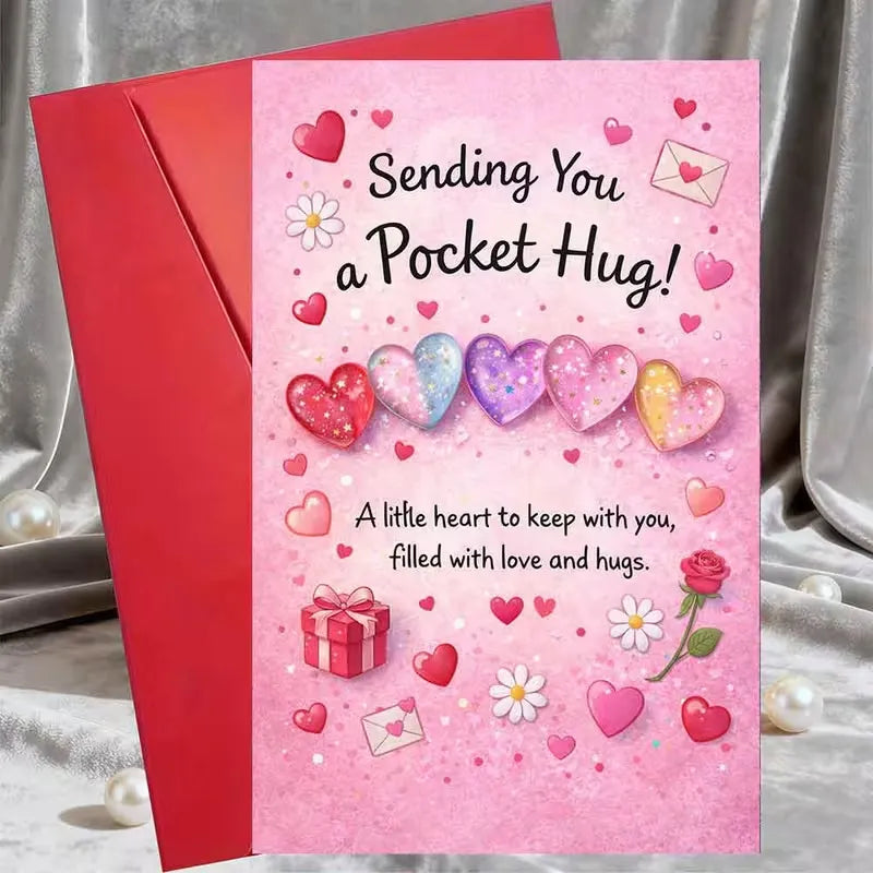 Sending You A Pocket Hug Love Greeting Card