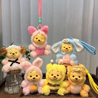 Pooh Naughty Party Plush Keychain