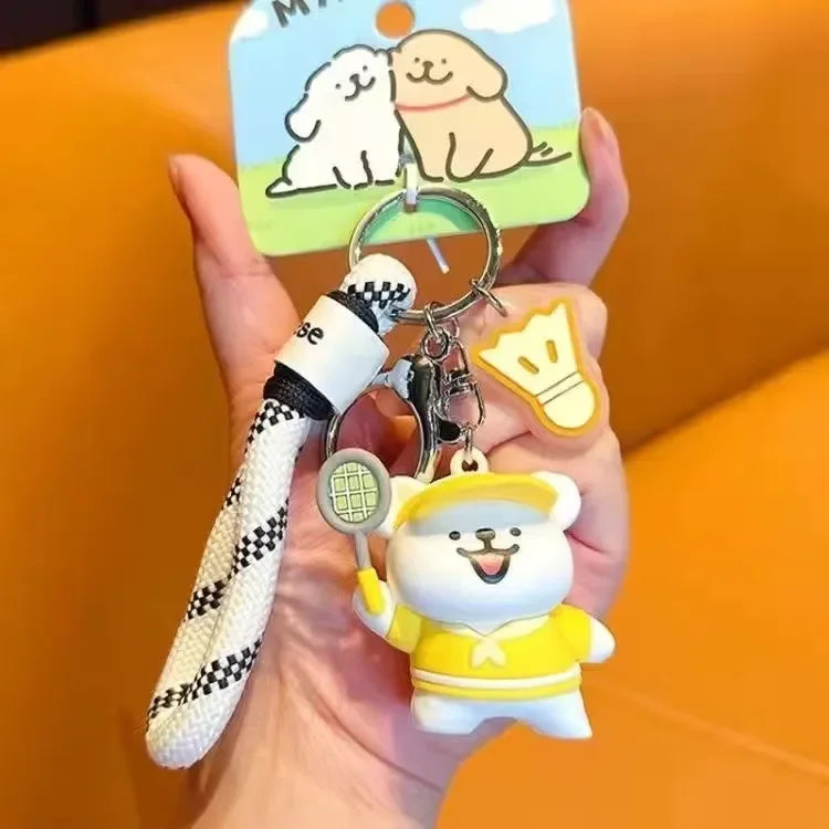 Line Puppy Sports League Keychain