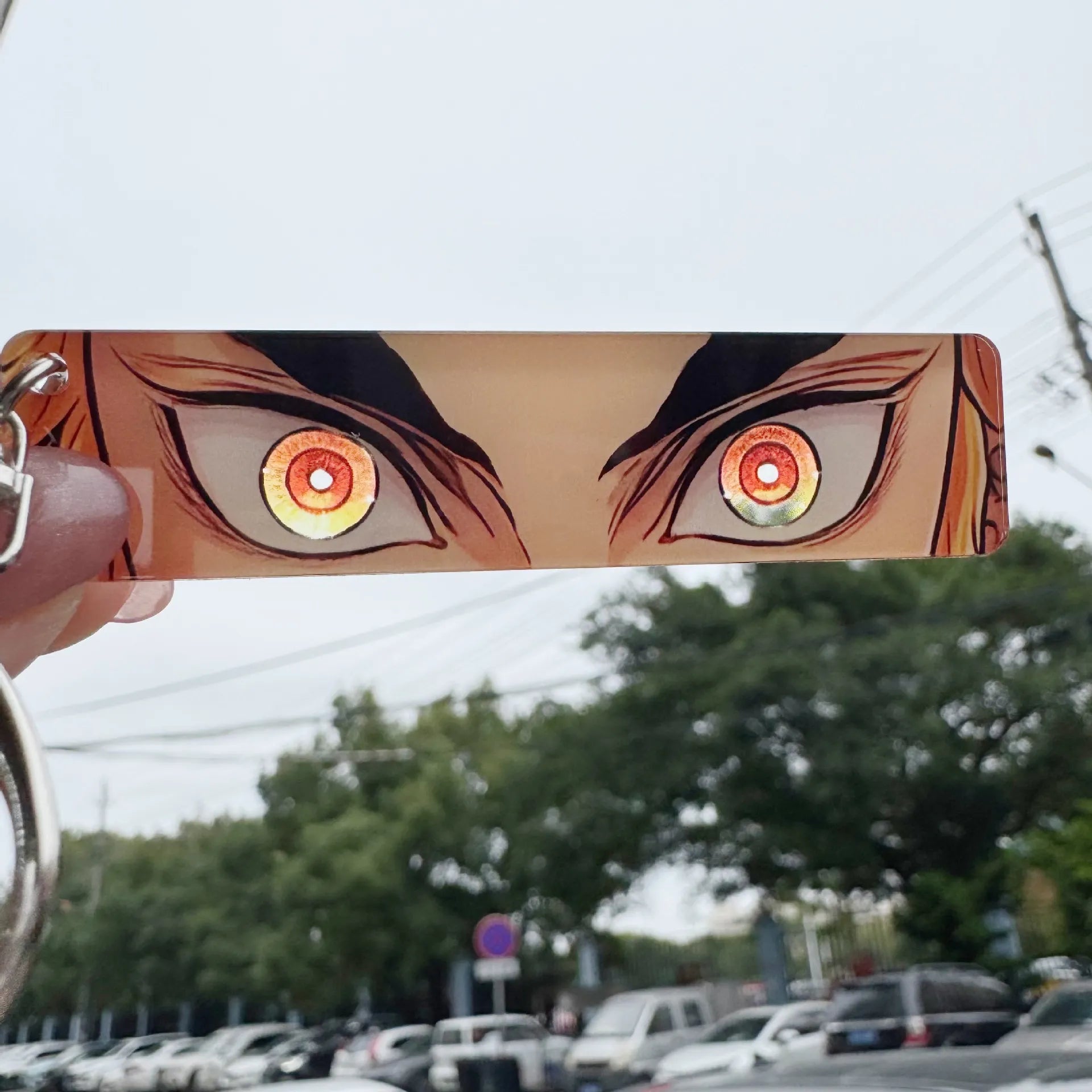 Demon Slayer Glowing Eyes Card Keychain