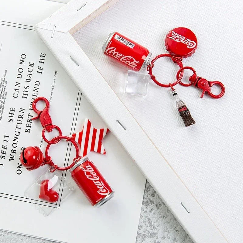 Cola Can Premium Blocks Keychain