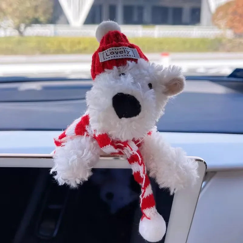 West Highland Winter Warmth Plush Keychain