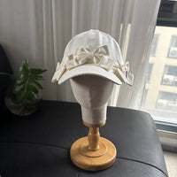 MOBANINA Bow Laced Breathable Baseball Cap