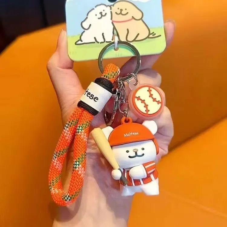 Line Puppy Sports League Keychain