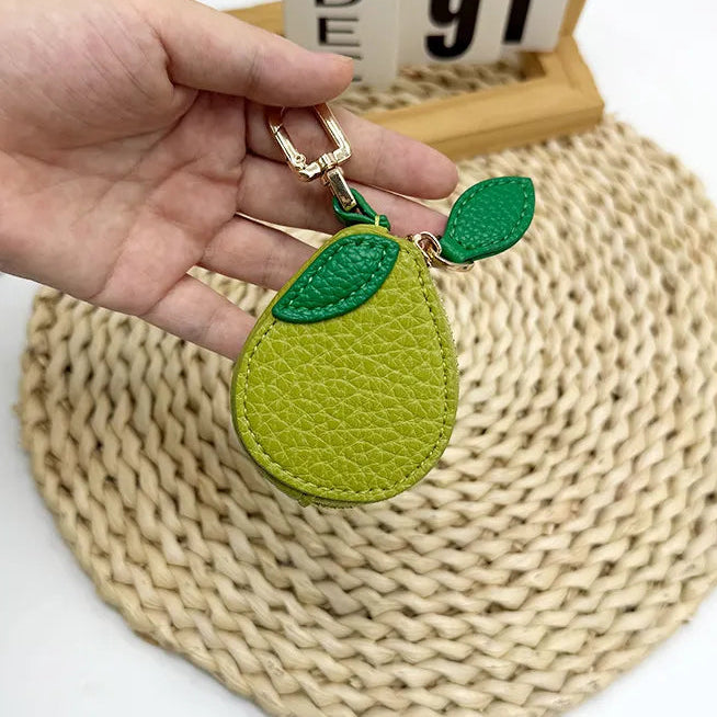 Fruity Charm Leather Bag Coin Purse