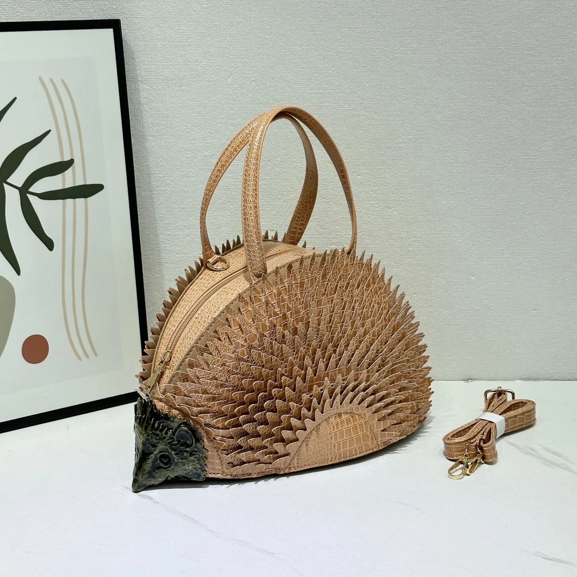 Nocturnia Hedgehog 3D Crossbody Handbag