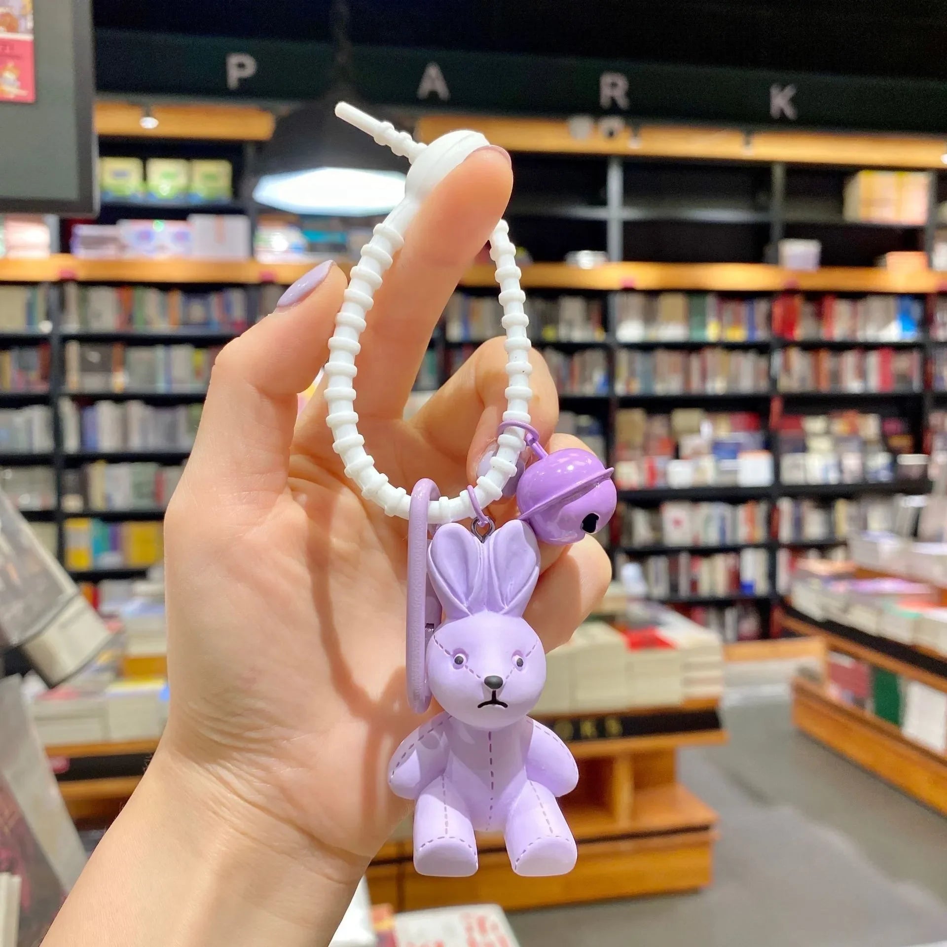 Impassive Rabbit Chonky Keychain