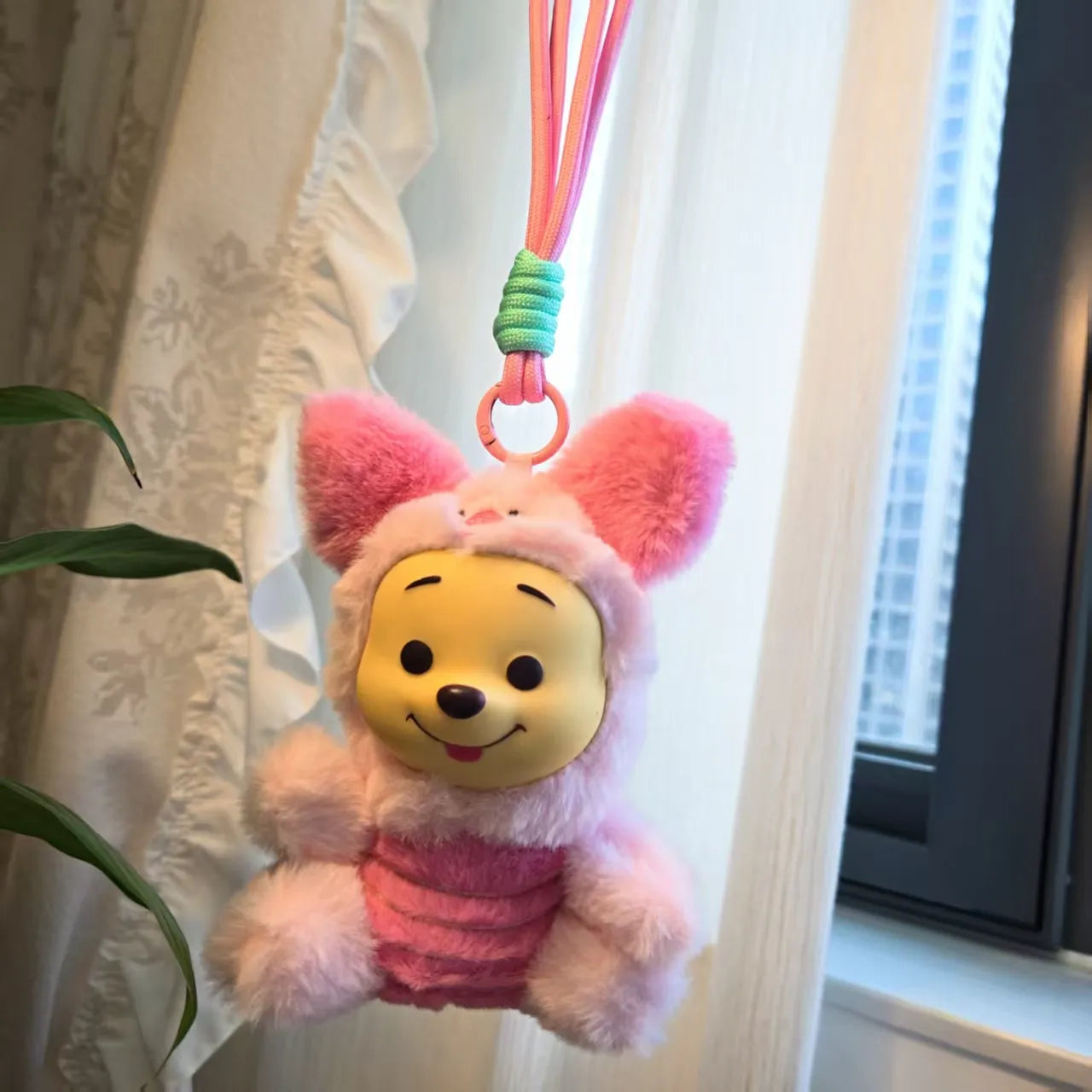 Pooh Naughty Party Plush Keychain