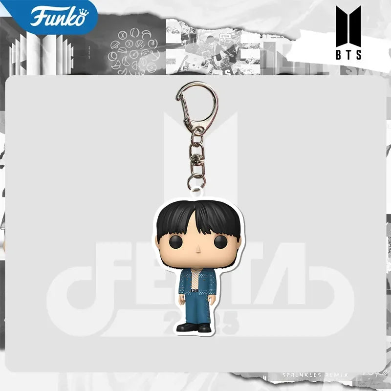 BTS Band Members Acrylic Keychain