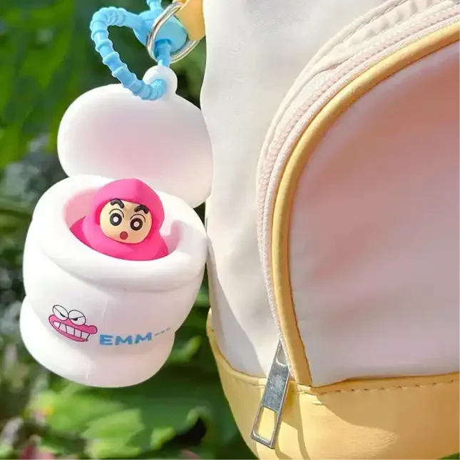 Shinichan Poop Pop-out Squishy Keychain