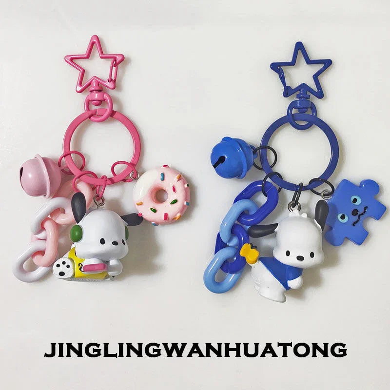 Pochacco Bricks Elite Blocks Keychain