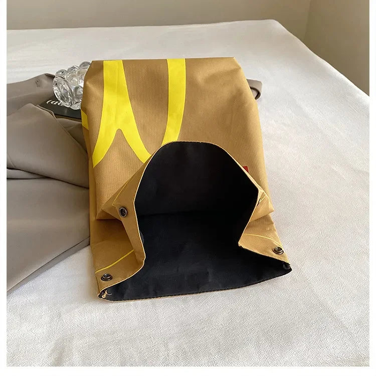 Cute McDonald's Vintage Canvas Backpack