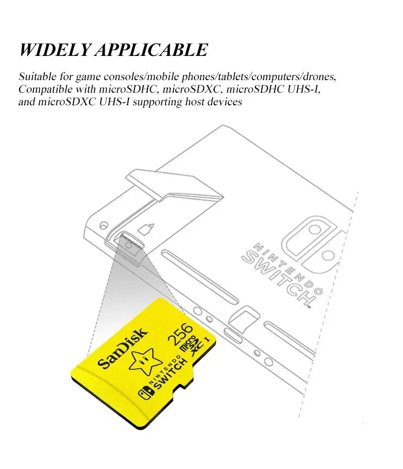 Sandisc Nintendo Switch TF Memory Card (upto 1 TB)