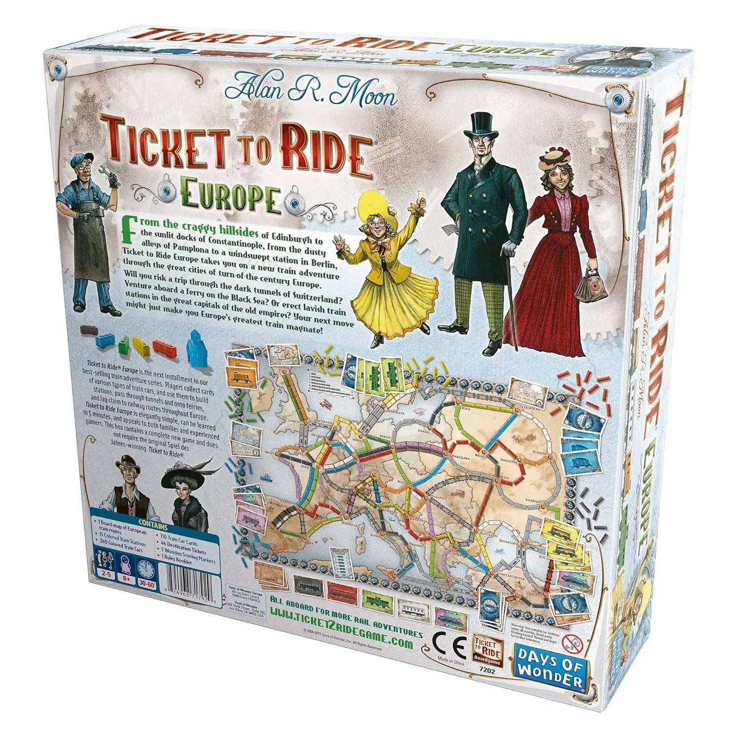 Ticket to Ride Europe Board Game